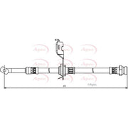 Apec Brake Hydraulic Hose Line Rear Left HOS3828