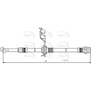 Apec Brake Hydraulic Hose Line Rear Left HOS3828