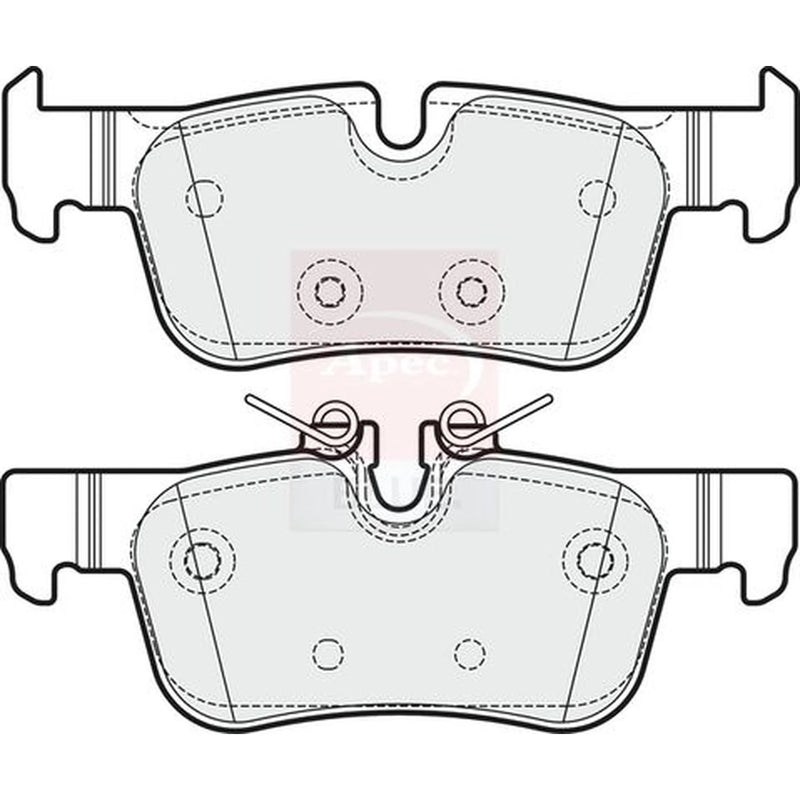 Apec Rear Brake Pad Set PD3750
