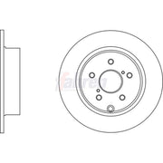 Fahren 2 x Solid Rear Brake Discs FBD6653