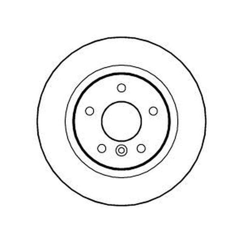 Abtex 2 x Solid Rear Brake Discs BD662S
