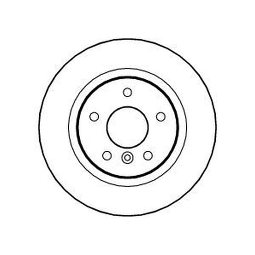 Abtex 2 x Solid Rear Brake Discs BD662S