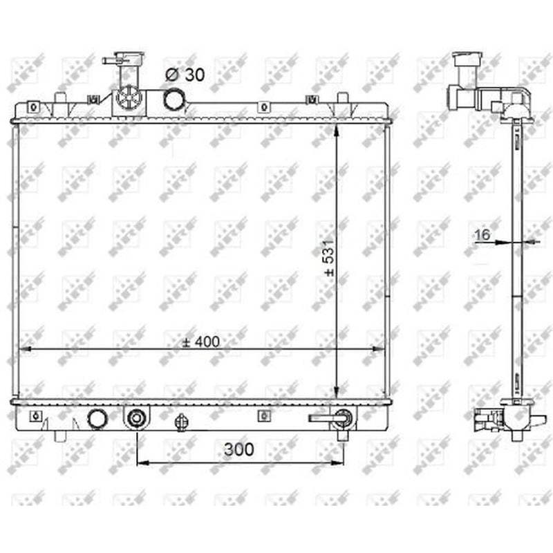 NRF Engine Radiator 59208