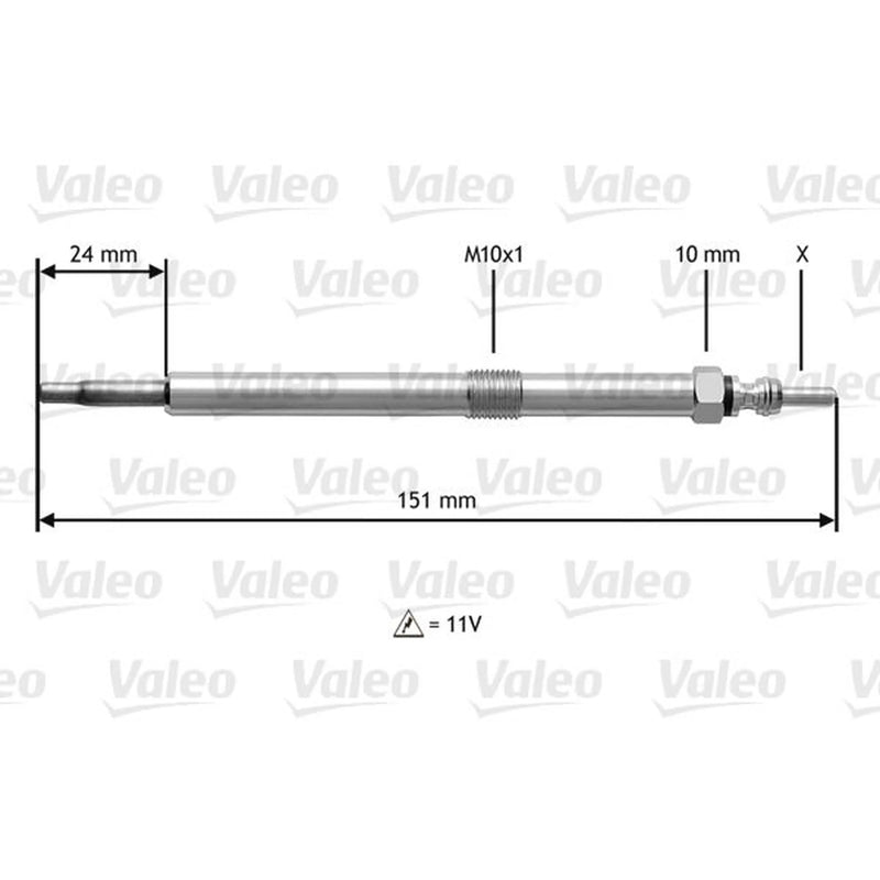Valeo Diesel Engine Glow Plug 345120