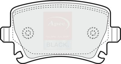 Apec Black Rear Brake Pad Set PAD1324B