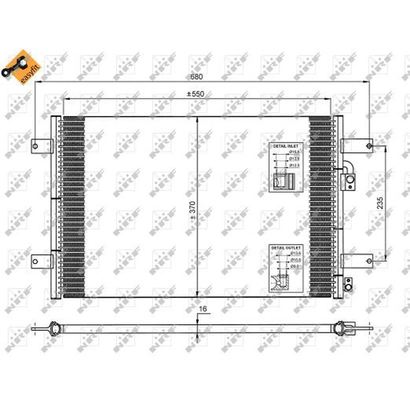 NRF Air Conditioning Condenser 35249