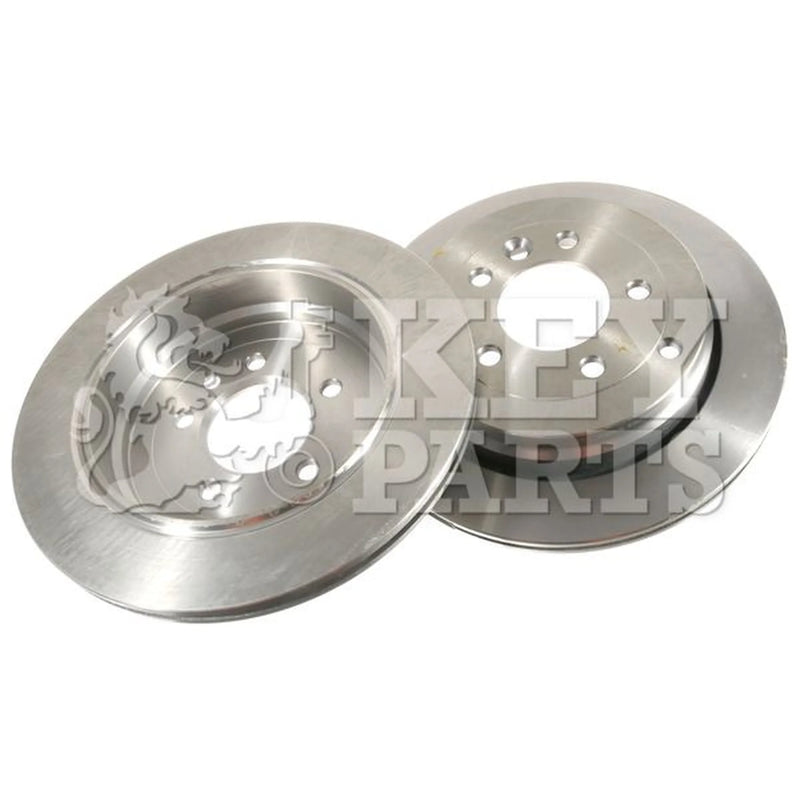 Key Parts 2 x Vented Rear Brake Discs KBD4532