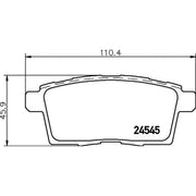 DON Rear Brake Pad Set PCP1360