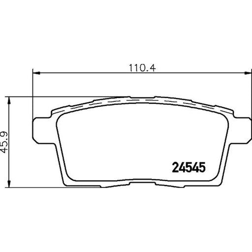 Mintex Rear Brake Pad Set MDB2886