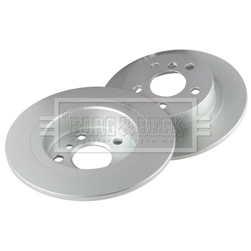 Borg & Beck 2 x Solid Rear Brake Discs BBD5390