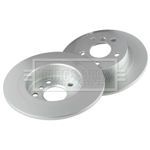 Borg & Beck 2 x Solid Rear Brake Discs BBD5390
