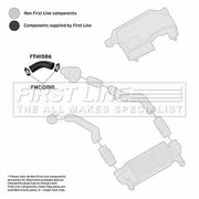 First Line Intercooler Turbo Charge Air Hose FTH1586