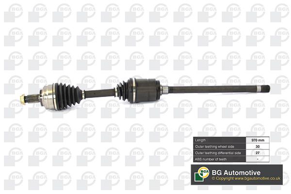BGA CV Drive Shaft Driveshaft Front Right