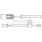 Borg & Beck Brake Pad Wear Sensor Front BWL3027