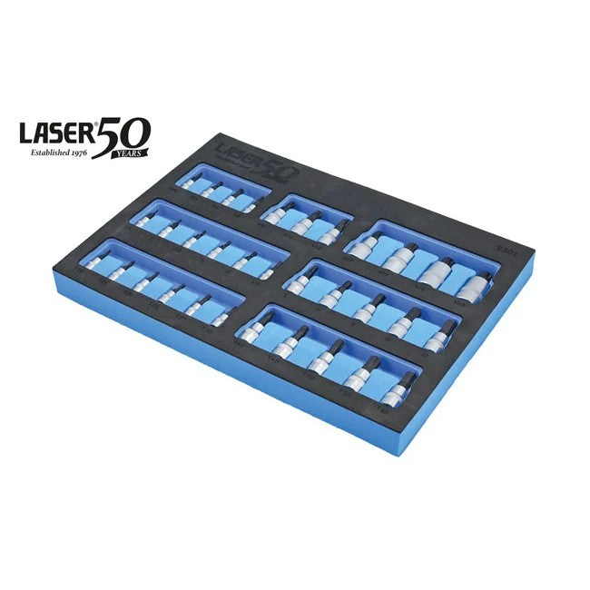 Laser Tools Magnetic Socket Bit Set 33pc - 50th Anniversary - PL