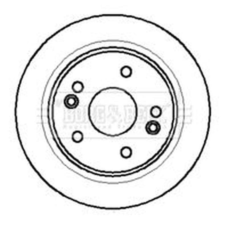 Borg & Beck 2 x Front Brake Discs BBD4270