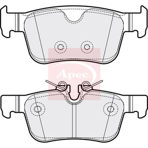 Apec Rear Brake Pad Set PAD2148