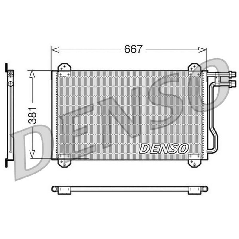 Denso Air Conditioning Condenser DCN17055