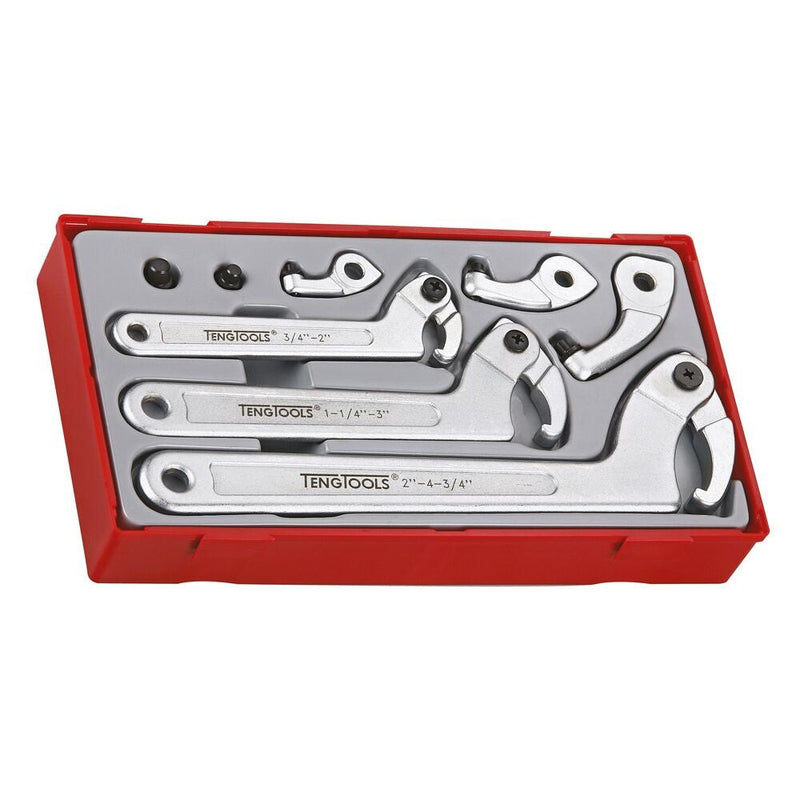 Teng Tools Hook & Pin Wrench Set TT1 8 Pieces