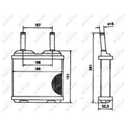 NRF Heater Matrix Core Heat Exchanger 52113