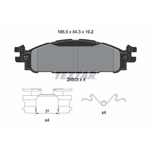 Textar Brake Pad Set 2690301