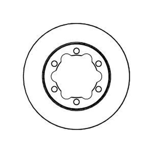 Abtex 2 x Vented Rear Brake Discs BD1404V