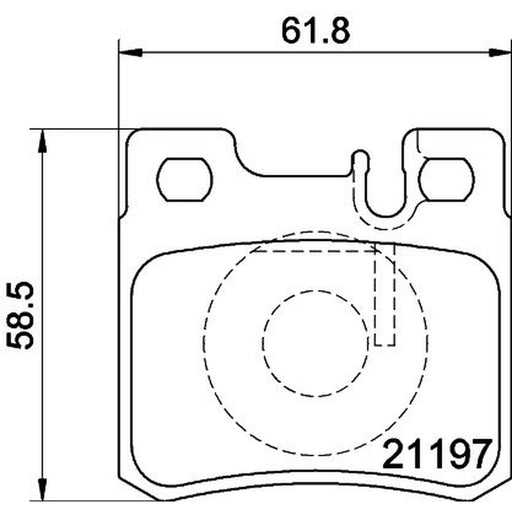 Mintex Rear Brake Pad Set MDB1565