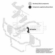Borg & Beck Intercooler Turbo Charge Air Hose BTH1624