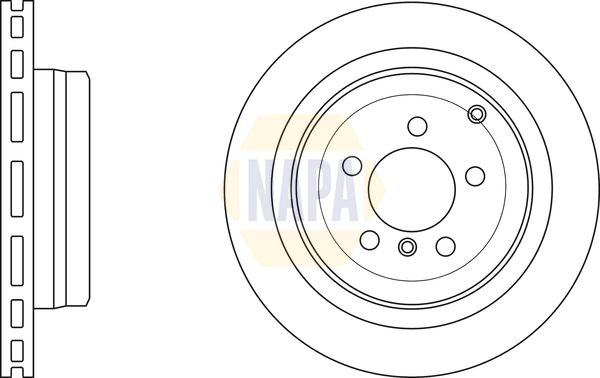 NAPA Front Vented & Rear Vented Brake Discs & Pads fits LAND ROVER