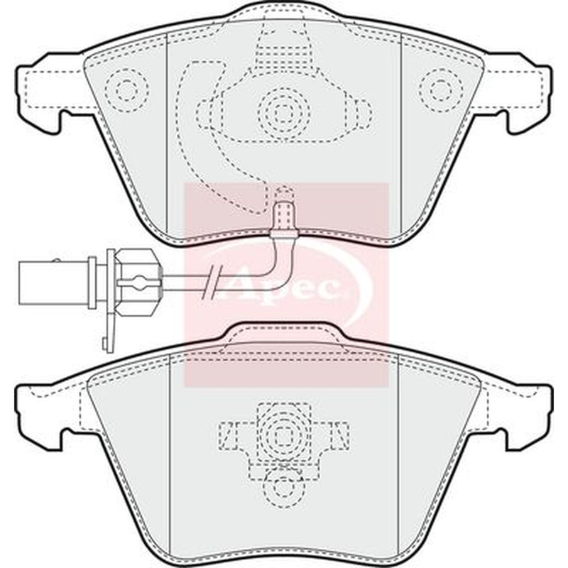 Apec Front Brake Pad Set PAD1355