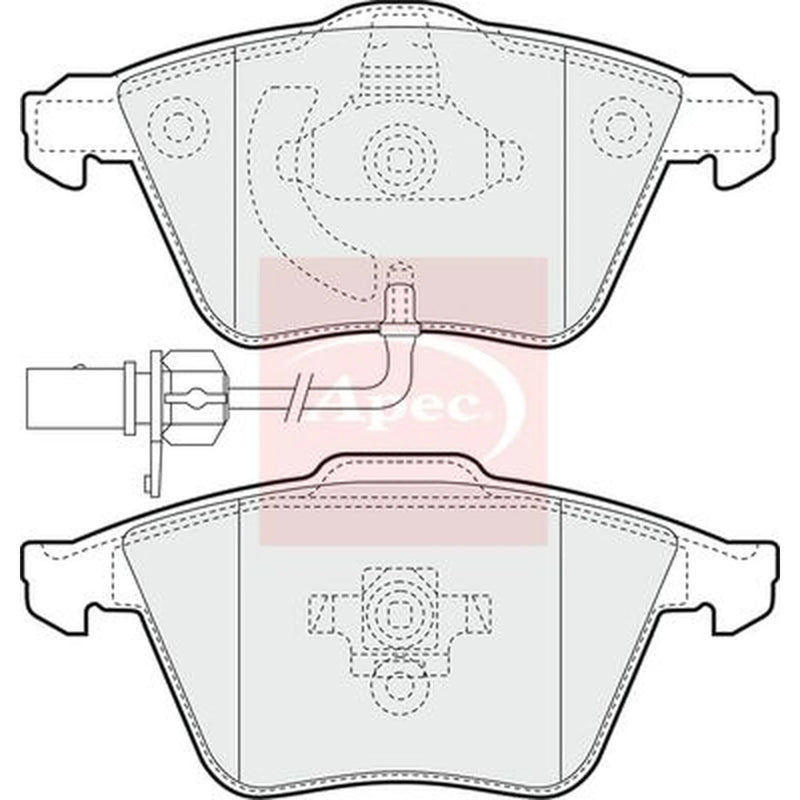 Apec Front Brake Pad Set PAD1355