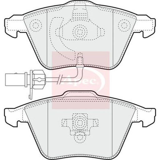 Apec Front Brake Pad Set PAD1355