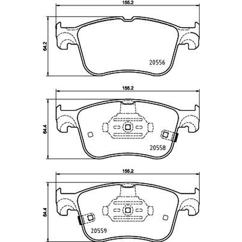 DON Front Brake Pad Set PCP1755