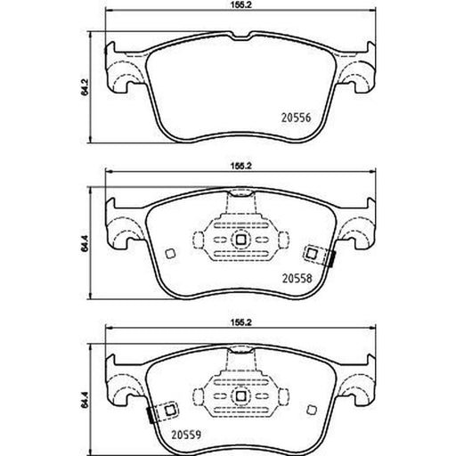 DON Front Brake Pad Set PCP1755