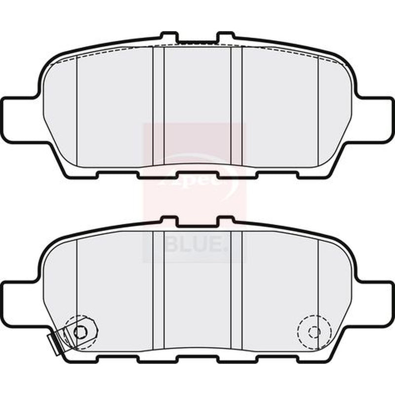 Apec Rear Brake Pad Set PD3816