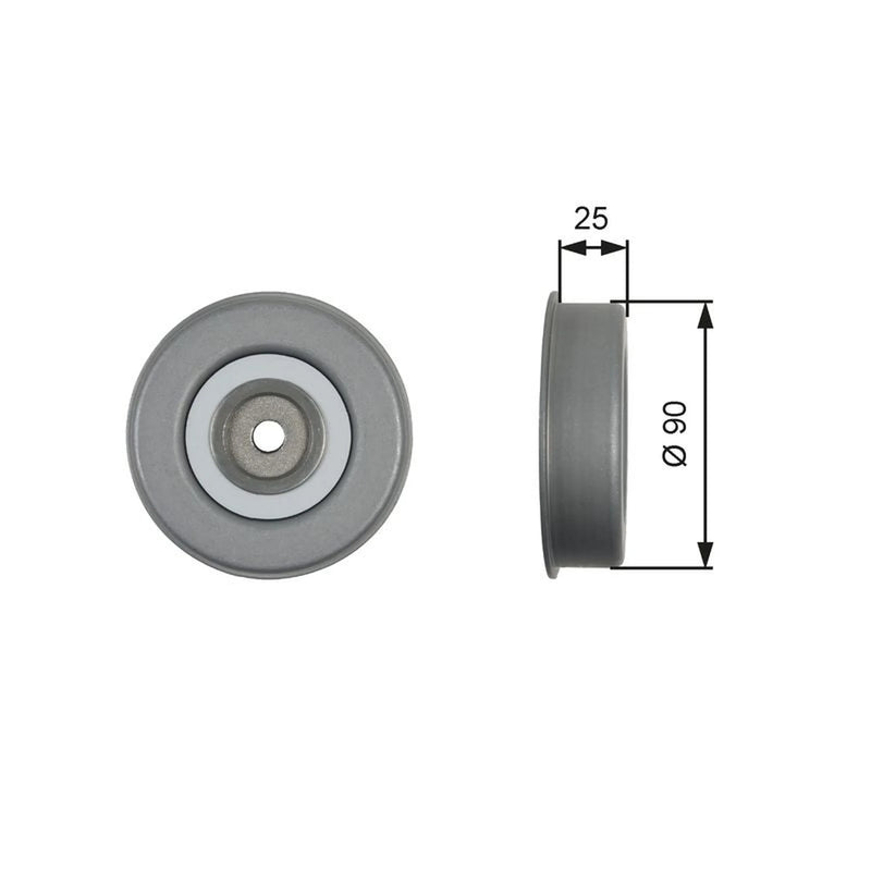 Gates V-Ribbed Belt Tensioner Pulley OD Wide T39245