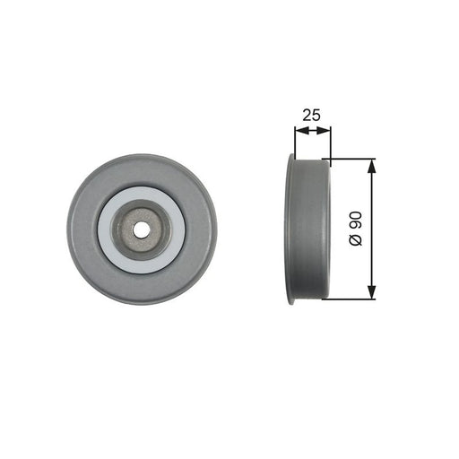 Gates V-Ribbed Belt Tensioner Pulley OD Wide T39245