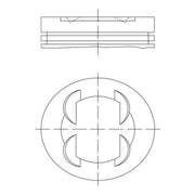 Mahle Piston Cylinder Bore = 86mm 083 01 01