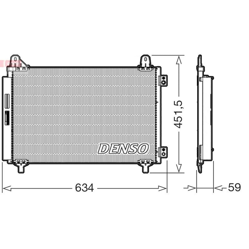 Denso Air Conditioning Condenser DCN21034