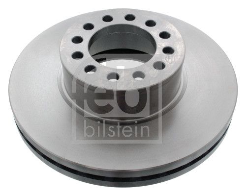 Febi 2 x Brake Disc Set Internally Vented non-steered trailing axle