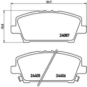 Brembo 4 x Front Brake Pad Set P28037