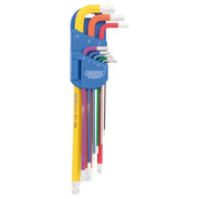 Draper Expert Hex Key Set 9 Piece Extra Long Colour Coded