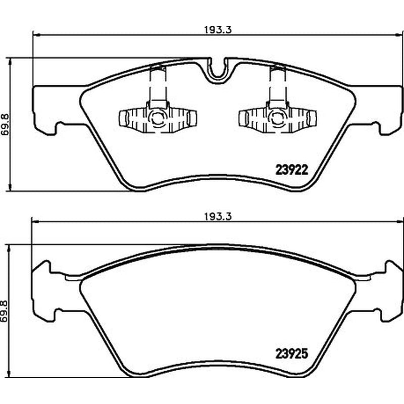 Mintex Front Brake Pad Set MDB2729