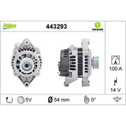 Valeo Car Alternator 12V 443293