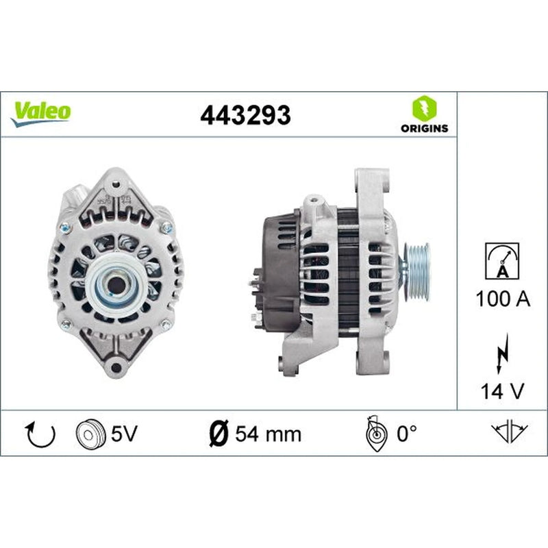 Valeo Car Alternator 12V 443293