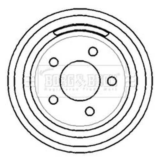 Borg & Beck Brake Drum Assembly Rear BBR7142