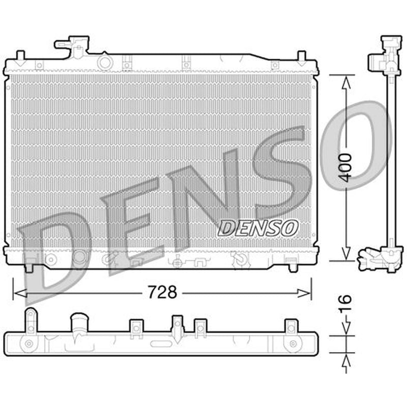Denso Engine Radiator DRM40030