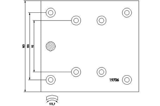 TEXTAR 1970603 Drum Brake Lining Kit For S-Cam Braking System Fits MERCEDES-BENZ TEXTAR - Town Parts