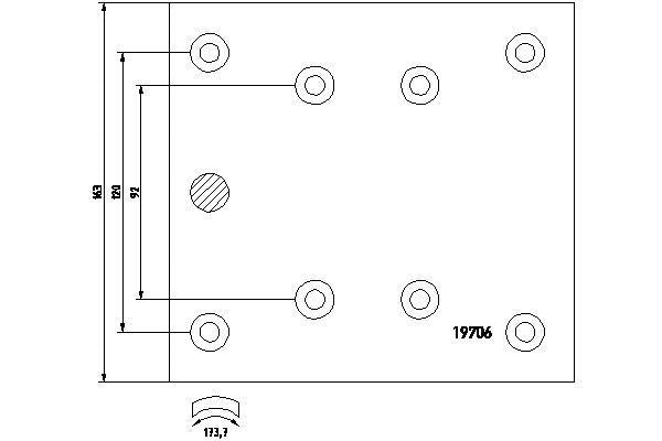 TEXTAR 1970603 Drum Brake Lining Kit For S-Cam Braking System Fits MERCEDES-BENZ TEXTAR - Town Parts