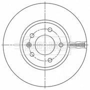 Borg & Beck 2 x Vented Front Brake Discs BBD6193S